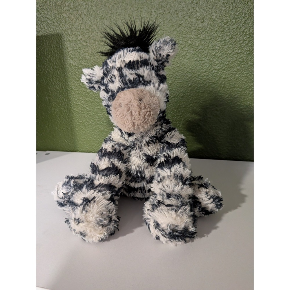 Retried Jellycat Fuddlewuddle Zebra Medium 9" Plush RARE